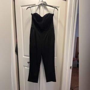Express Black Sleeveless Jumpsuit